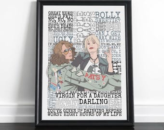 Ab Fab Quote Print | TV Show Fan Art (Print Only)