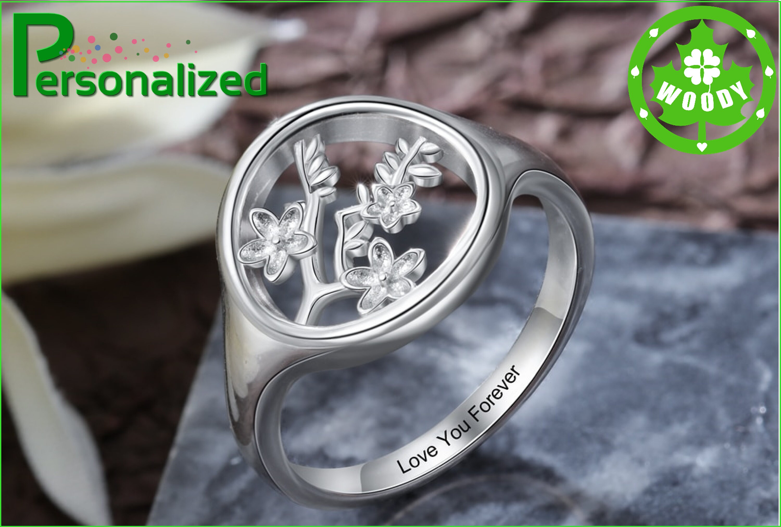 Personalized Rings for Women Handmade Customize Name Wedding | Etsy