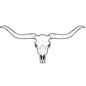 Crâne de vache SVG Télécharger, crâne de corne SVG, crâne de corne png, crâne de vache du désert jpg, crâne de tête de crâne de taureau occidental