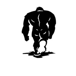 Bigfoot decal sticker, Sasquatch vinyl decal, YETI sticker, car window decal, Laptop decal, laptop sticker, yeti decal, car window decal