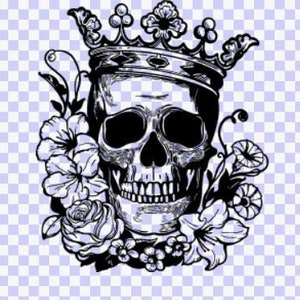 Sugar Skull SVG png Download Cut File,Romantisch-Totenkopf-Krone-elegant SVG, Sugar Skull Day of the Dead, Silhouette, Clip art, Skull svg Vektor