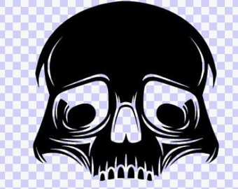 Skull Half Face Svg Etsy