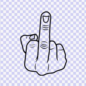 Mittelfinger | Sticker