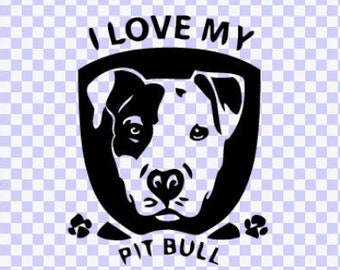 Free Free 102 I Love My Pitbull Svg SVG PNG EPS DXF File