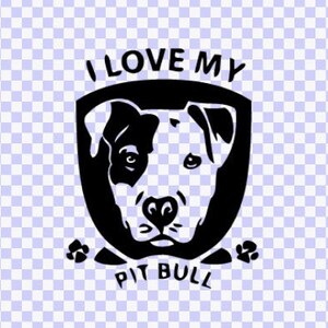 pit bull Digital Download svg png Pittie Dogs, svg Cut File, pobierz, Svg, Cricut, sylwetka, bully svg, Pitbull Clip art Kocham mojego psa