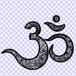 Mantra sacré indien Om Aum Téléchargement numérique Svg, mot de pouvoir. Téléchargement de fichier de coupe svg, fichier svg Cricut, silhouette svg, svg Mandala