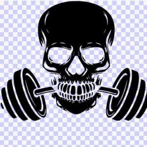 Weightlifting Skull SVG Download Cut File, Weight lifting Sugar Skull Tag der Toten, Silhouette, Clipart, Svg Vektor, svg, Barbell svg