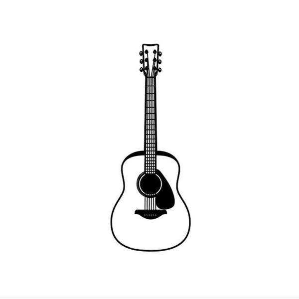 Acoustic Guitar Svg Digital download png Cut file, Guitar png Guitar Guitarist Logo Svg Studio cricut png silhouette, Music svg