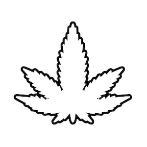 Thick Pot leaf SVG Download, SVG files Cricut, Svg files for Silhouette, Digital Download, Svg Design, Cricut files, pot leaf svg silhouette