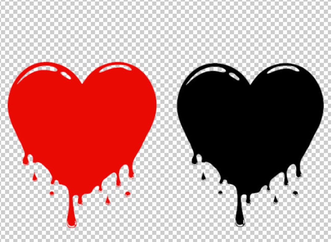 Bleeding Heart Download Svg Png Cut File Broken Heart Clip Art - Etsy