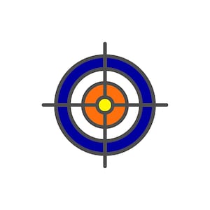 Target Svg png Digital Download Cut file, Svg Silhouette Clipart, Printable Digital, dart shooting target Bullseye Svg. Cut file for Cricut