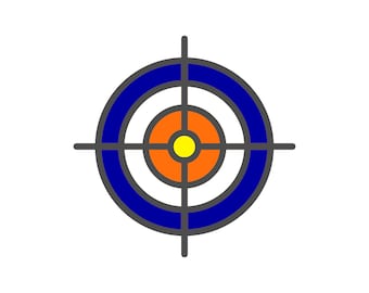 Target Svg png Digital Download Cut file, Svg Silhouette Clipart, Printable Digital, dart shooting target Bullseye Svg. Cut file for Cricut