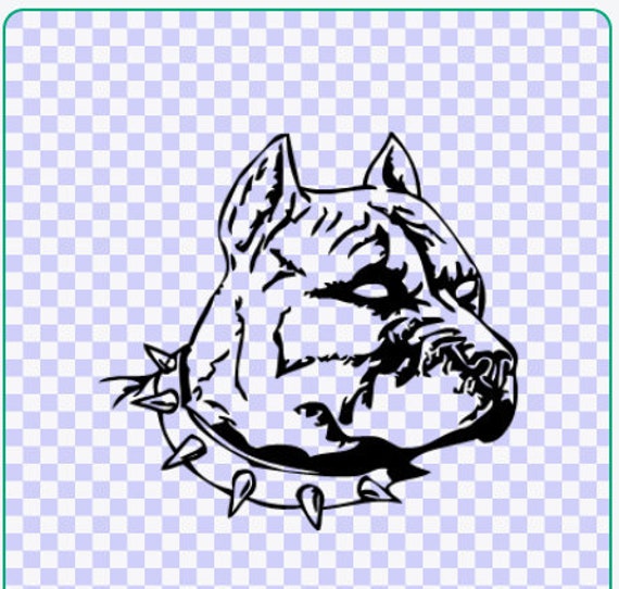 Pitbull Bully Dog Face Download Svg Png Hiking Pittie Dogs 