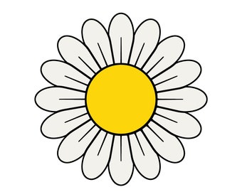 Descarga de margaritas en formato SVG, margaritas en formato SVG, sublimación, clipart de margaritas, silueta de margarita, camiseta, PNG, archivos SVG para Cricut