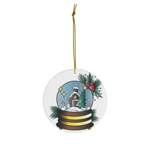 snow Globe Ornament, Snowglobe Decor, Snowman Christmas Ornament, Christmas Snow Globe, Christmas Gift