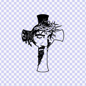 イエスの十字架 SVG 即時ダウンロード レーザーカッティングカットファイル ベクターファイル 壁アート 装飾壁 SVG PNG BMP ファイル形式 キリスト教の SVG 壁アート