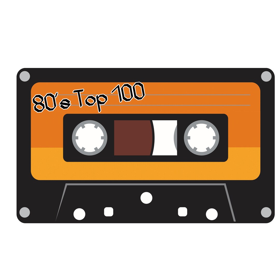 Cassette Tape Svg Download, Cassette Tape Clip Art, 1980s Clipart Svg