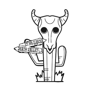 Death Valley Zeichen SVG, sofortiger digitaler Download, Kaktus svg geschnitten Dateien, Silhouette Vektor Wegweiser svg, printable png. Wüste svg