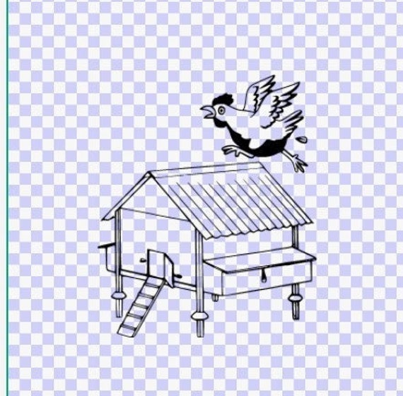 Chicken Coop Svg PNG Instant Digital Download Files for Etsy