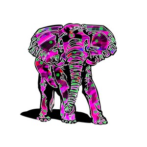 Elefant Vollfarbe PNG JPG download, png Schnitt datei, Clip Art Download, Tier Safari Printable Sonnenblume Cricut, Silhouette