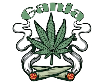 ganja Joint SVG Download, SVG files for Cricut, Svg files for Silhouette, Digital Download, Cricut files, pot svg silhouette dxf eps png