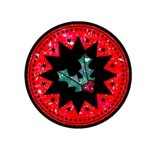 Rouge et vert Holly png Christmas Holly Png téléchargement numérique instantané Cricut, Christmas Clip art, silhouette, Décorations de vacances festives
