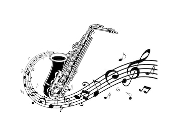 Saxophon sax svg herunterladen, Sax Musiknoten svg, Saxophon Instrument Blues Musik Jazz Musik SVG png herunterladen,