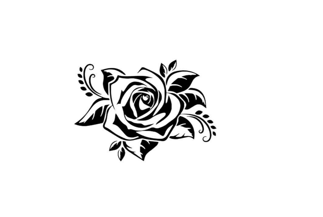 Large Rose Flower Download Svg Png Cut File Rose clip Art Etsy