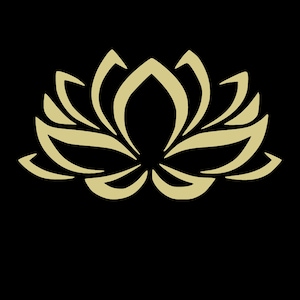 2 opzioni di colore oro Fiore di loto png geometria sacra Download di file di loto, file png Cricut, silhouette