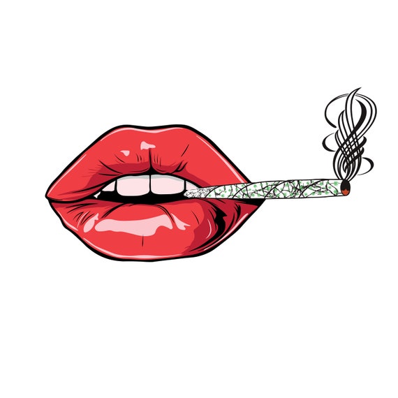 Stoner Kissing Lips 420 Joint SVG Download, SVG Files for Cricut, Svg Files  for Silhouette, Digital Download, Cricut Files, Pot Svg