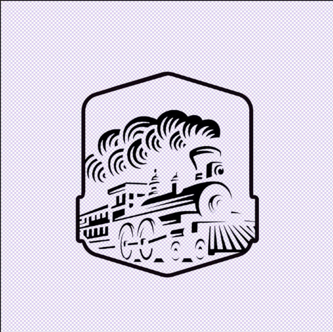 Locomotive Svg Digital Download, Train Logo, Steam Engine Vintage Retro ...