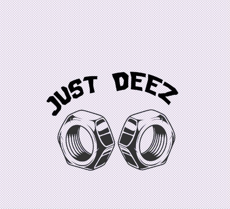 Funny Deez NUTS SVG Download Cut File Silhouette Clipart Etsy