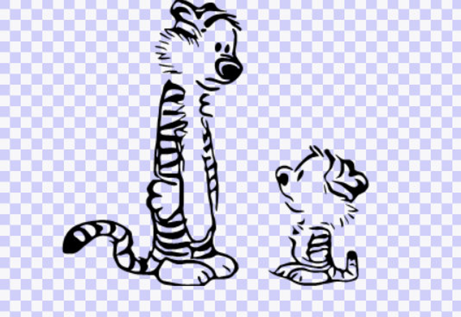 Svg Baby Calvin and Hobbes Download Svg Cut File Comic Art Etsy Canada