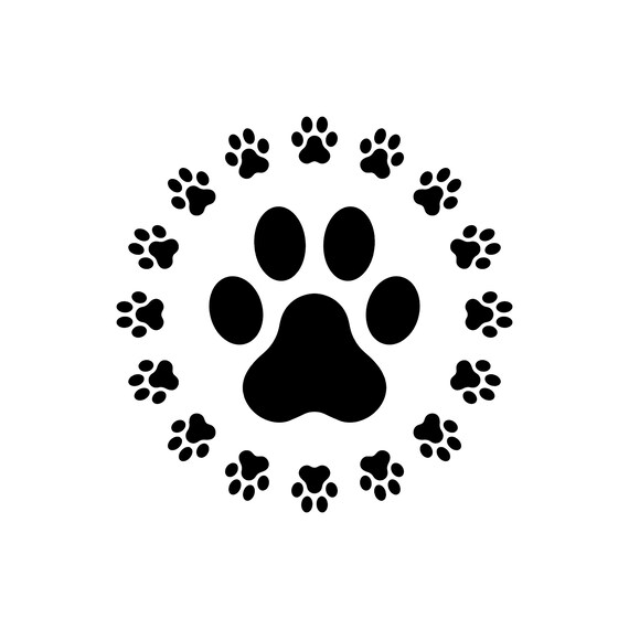 Dog Paws SVG Download Cut File Cute Dog paw png, vector Cricut Design space  Cut File Silhouette, Clip art, dog love crafting Svg digital