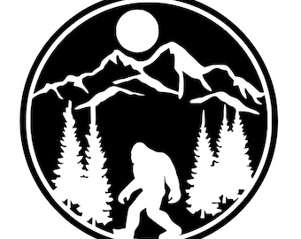 Bigfoot Sasquatch YETI, svg Cut File, download, SVG, Cricut Silhouette, Basteln, SVG, Cricut Silhouette, Vektorkunst, Bigfüße png, großer Fuß
