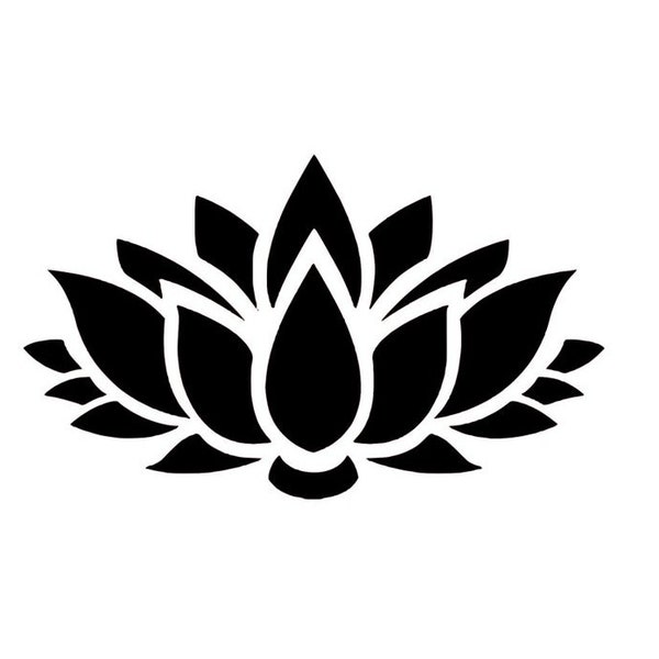 Lotus flower svg Download Thick leaf sacred geometry Lotus svg Cut File download, Cricut svg file, silhouette svg, Flower svg ,svg, cricut,