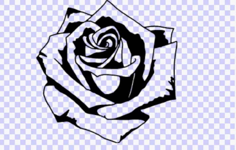 Big Rose Flower Download Svg Png BMP Cut File Rose clip Art Etsy