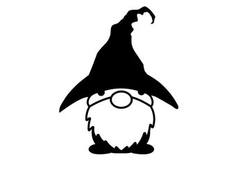 Halloween Gnome Svg, Halloween Svg, Gnomes svg, Halloween Gnomes, Halloween Designs, Witch svg, Witch hat svg, silhouette, Clip art
