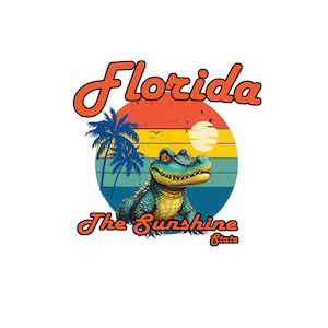 Florida SVG PNG Download, Sunshine State svg, Gator svg, Florida beach