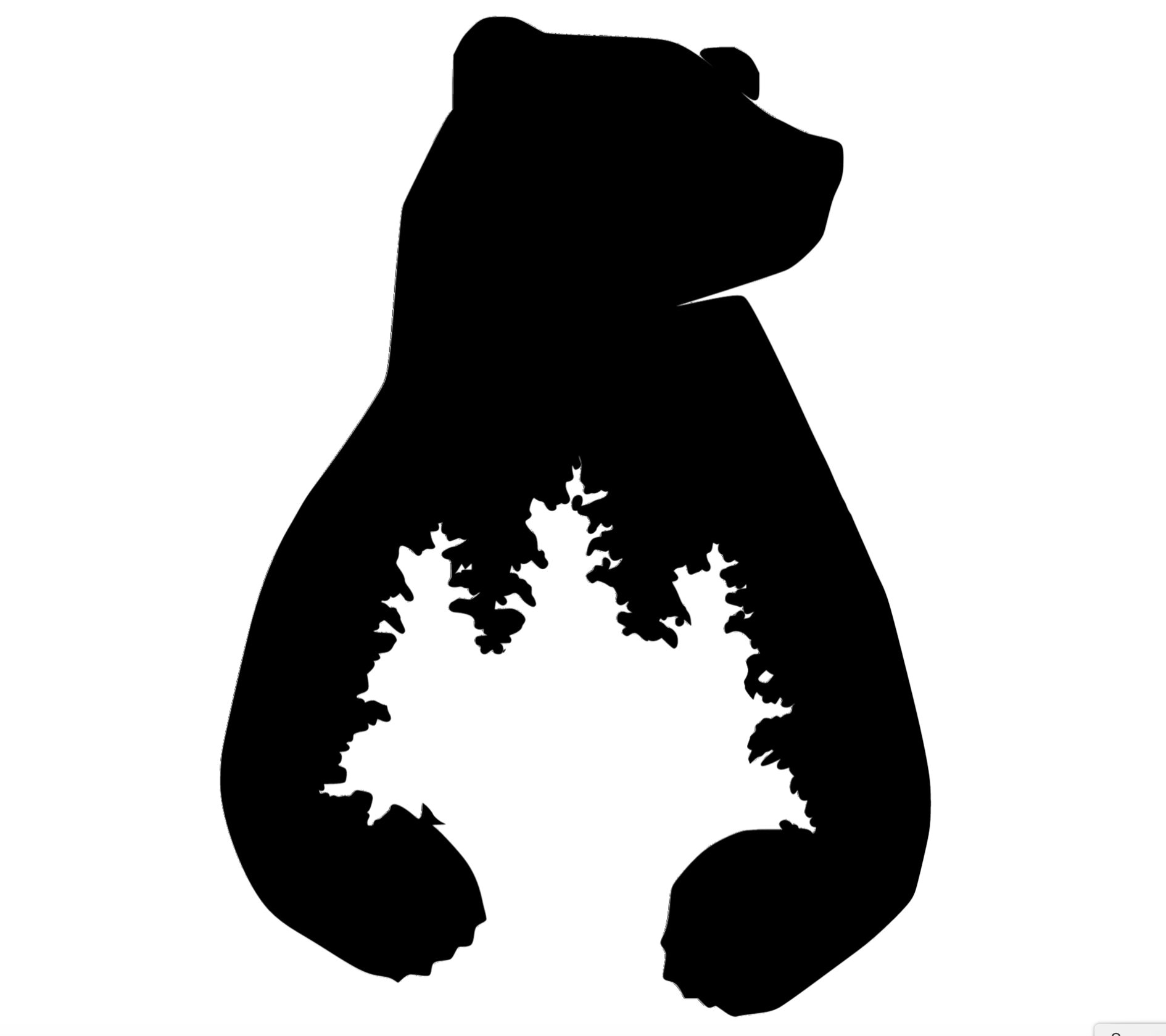 Black Bear svg Cut File download Svg Cricut silhouette | Etsy