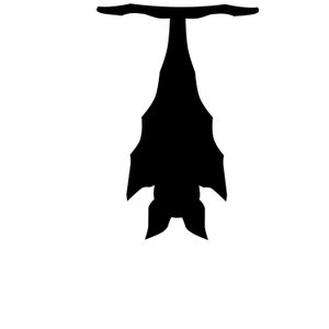 Wiszący nietoperz do pobrania w formacie cyfrowym, SVG, PNG, JPG, Upiorny nietoperz svg, plik Cricut, Dekoracje na Halloween svg, Sylwetka, grawerowanie, Projekt na Halloween svg