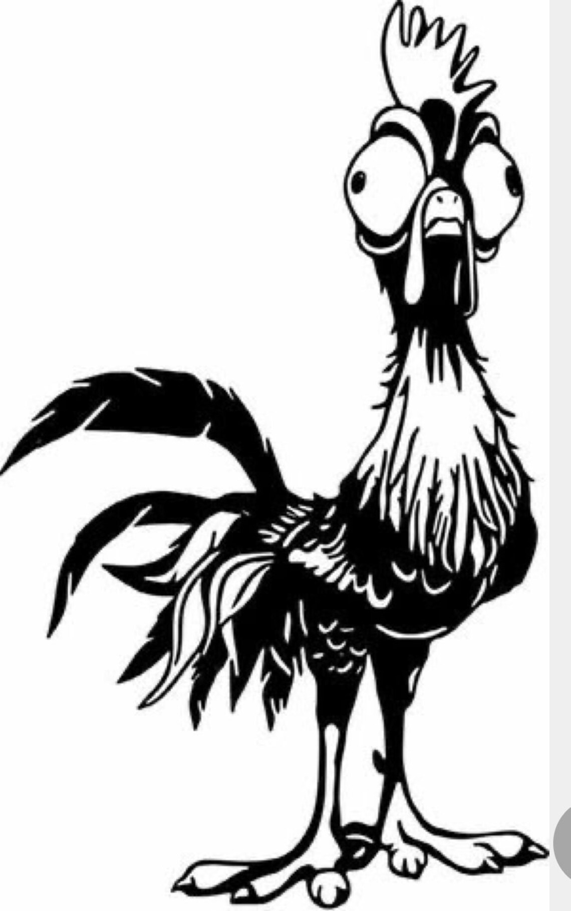 Pollo loco SVG Heihei pollo Svg Cricut SVG archivo de