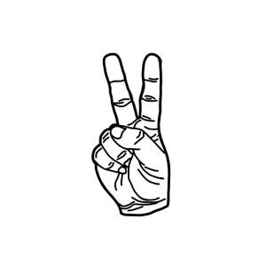 Download digitale istantaneo di Peace Hand Svg, Cricut svg, Clip art, Png, svg, silhouette vector svg png clip art, Peace Hand SVG, png, bmp, jpg