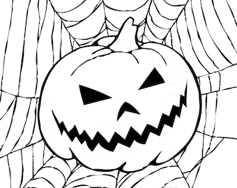 Halloween Pumpkin svg Pajęczyna Cyfrowe pobieranie, SVG, PNG, JPG, Upiorny svg, Cricut svg, Wydrukuj do pliku do cięcia sylwetki, grawerowanie