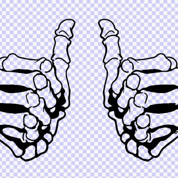 Skeleton Thumbs Pointing Svg Download, Cricut svg, Clip art, Png, svg, silhouette vector svg png clip art Skull svg, skeleton svg, hand svg