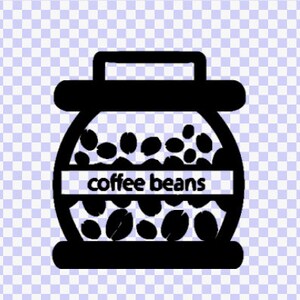 Coffee Bean Jar svg Instant Digital Download svg bmp png Coffee jar Cup Cut File  svg Cricut silhouette jar svg