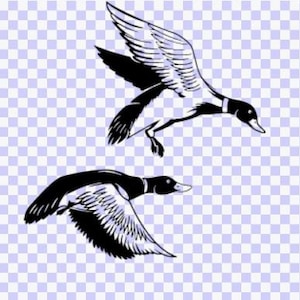 Flying Ducks Cut File Download, svg ,outdoors SVG, Cricut svg, silhouette, vector art, duck Svg,  Hunting outdoors hiking, Duck Clip art