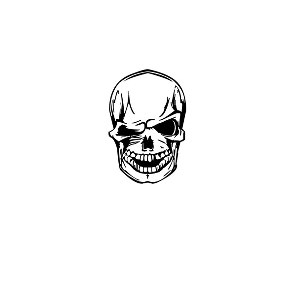 Grunge Skeleton Skull Download Grunge Skull SVG Download Cut File 