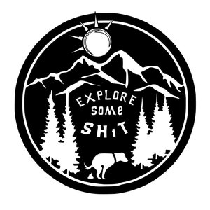 Lustiger Hund Sofort Download Svg Pooping Wandern Jagd Hunde Erkunden, svg Cut Datei download, Svg Cricut Silhouette Clip Art Cut Datei