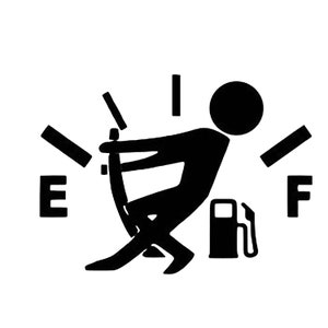 Grappige gastank SVG downloads bestand voor cricut silhouet gas naald SVG circuit SVG PNG brandstofmeter lege gastank clip art SVG gesneden bestand, PNG